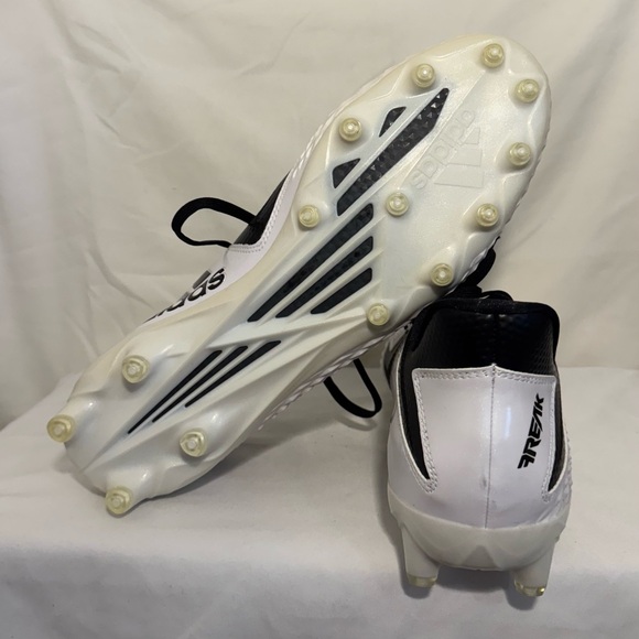 Adidas Freak x Carbon 3 Low Black White Stripe Football‎ Cleats Men's Sz-16 - Picture 7 of 9